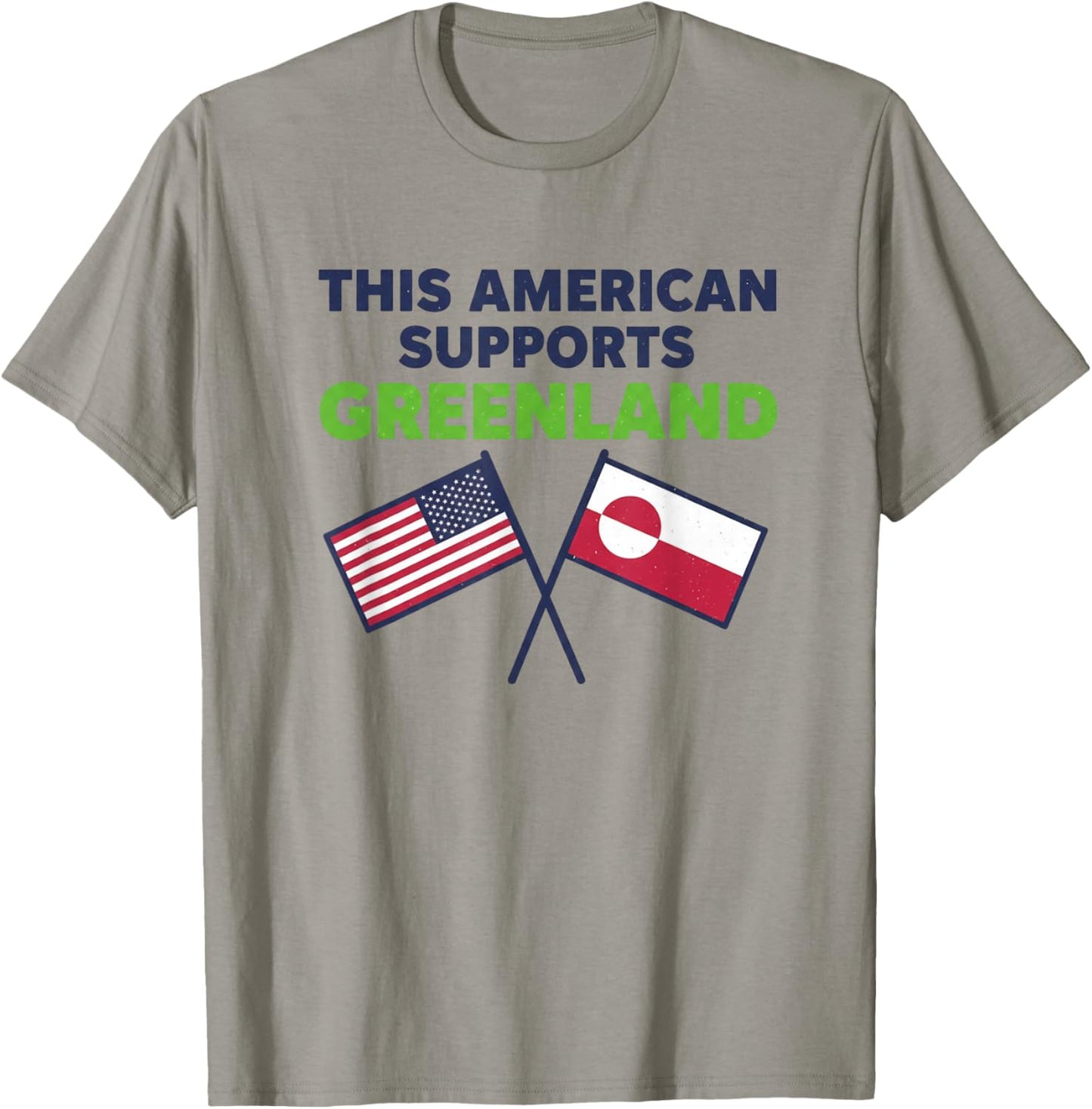 This American Supports Greenland T-Shirt - T-Shirt | Sand