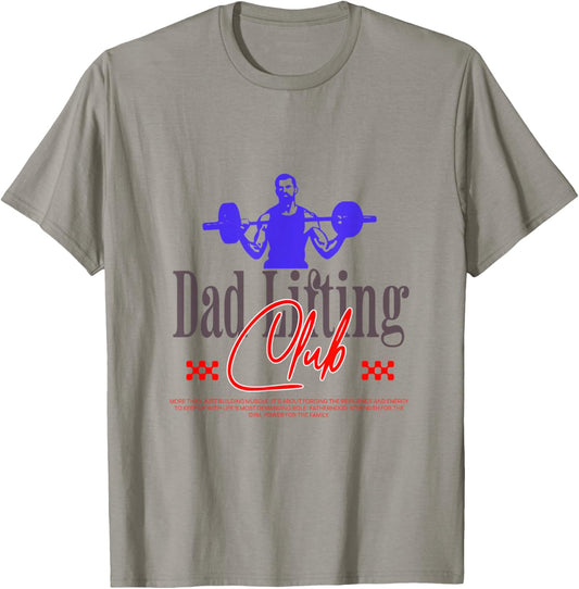 Dad Lifting Club - Gym Fitness Fatherhood Strength T-Shirt - T-Shirt | Sand