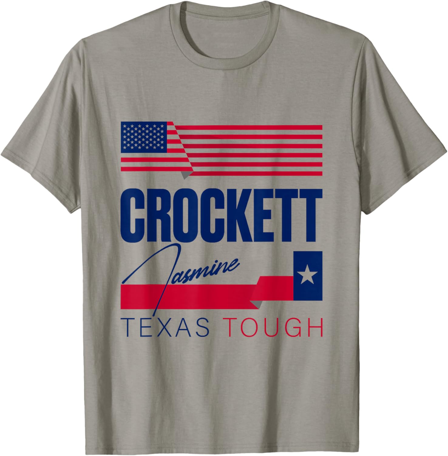 Jasmine Crockett Texas Tough 2026 Senate US Senator T-Shirt - T-Shirt | Sand