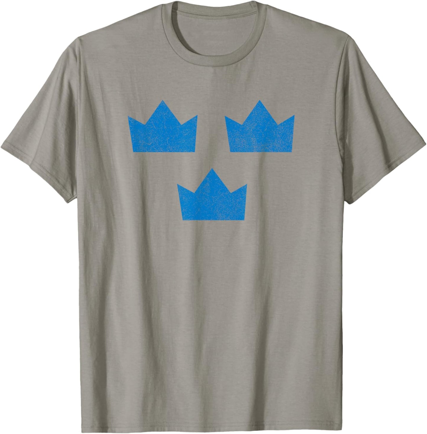 Sweden Flag Three Crowns Sverige Swedish Hockey T-Shirt - T-Shirt | Sand