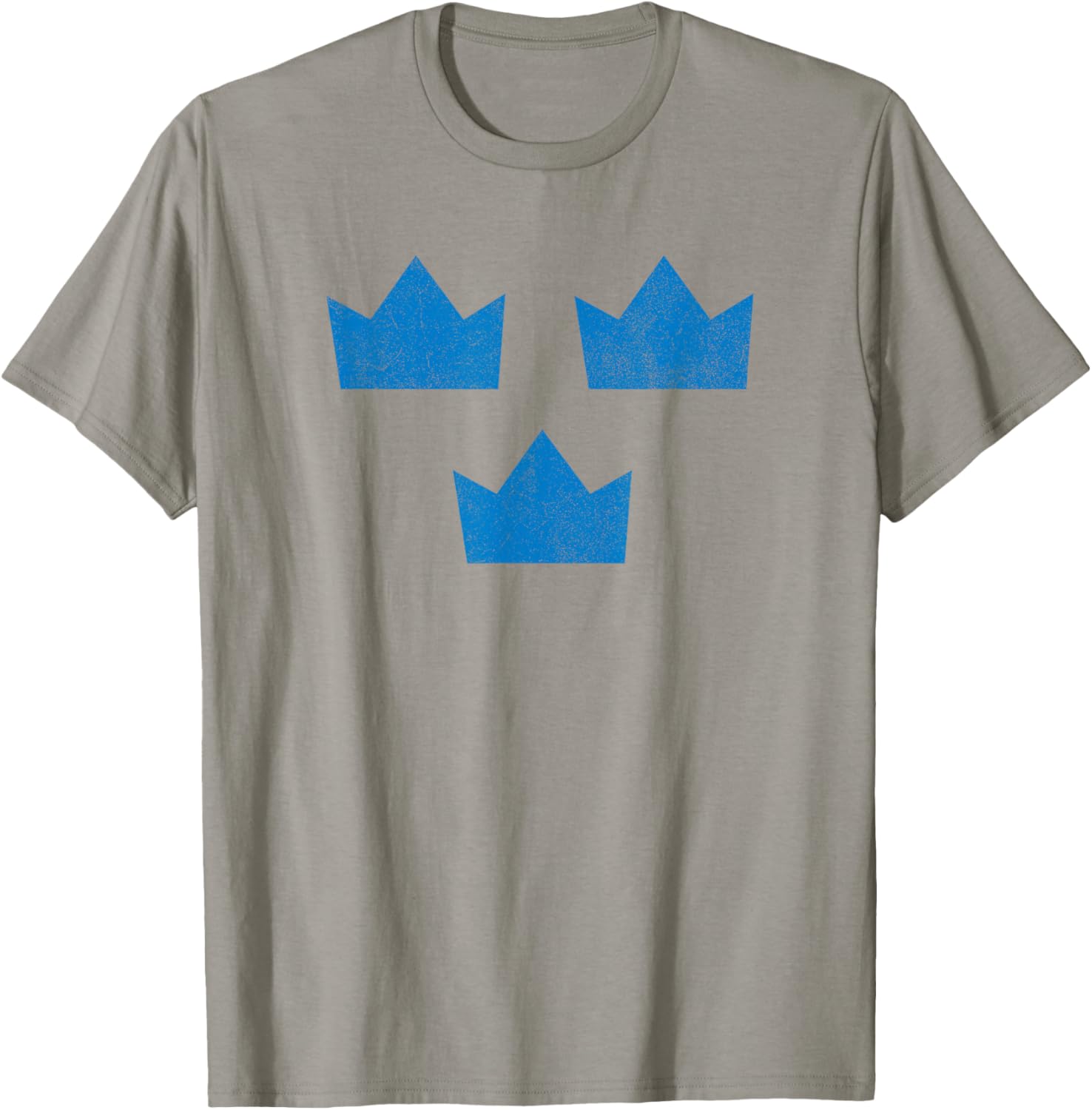Sweden Flag Three Crowns Sverige Swedish Hockey T-Shirt - T-Shirt | Sand
