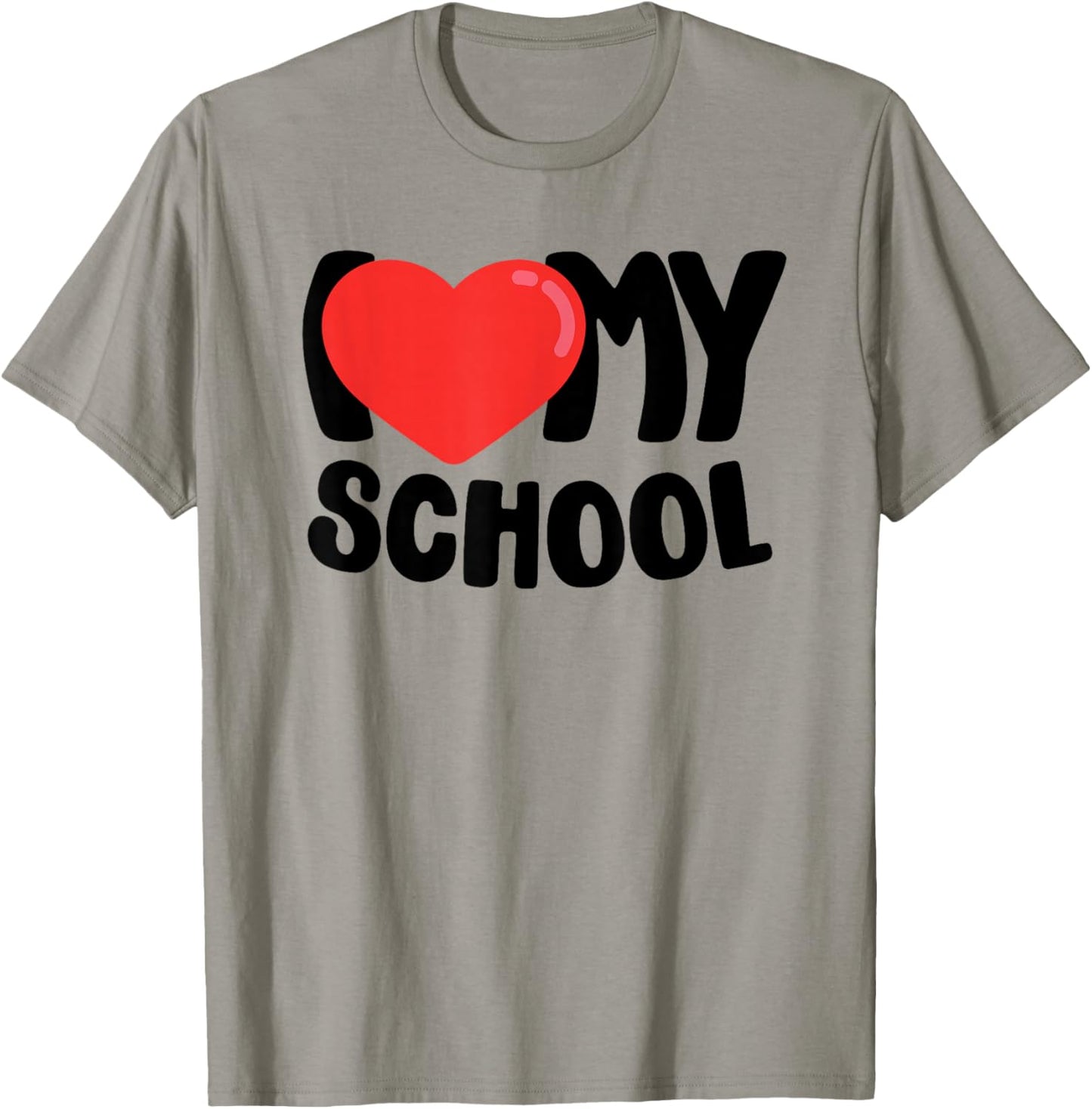 I Love My School T-Shirt - T-Shirt | Sand