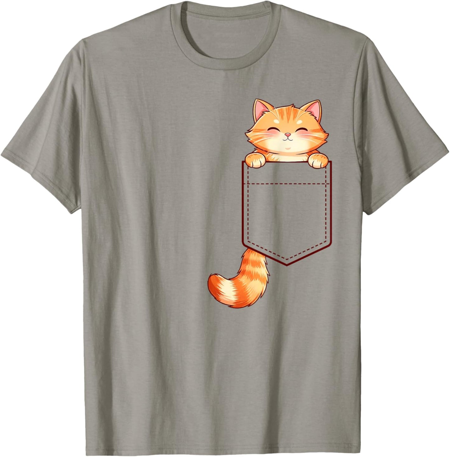 Funny Orange Ginger Tabby Cat Feline Lover Men T-Shirt - T-Shirt | Sand
