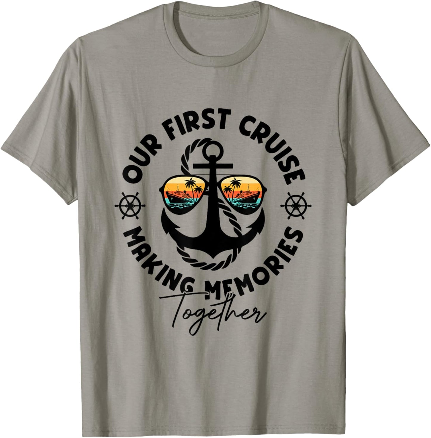 Our First Cruise Together Family Trip Matching T-Shirt - T-Shirt | Sand