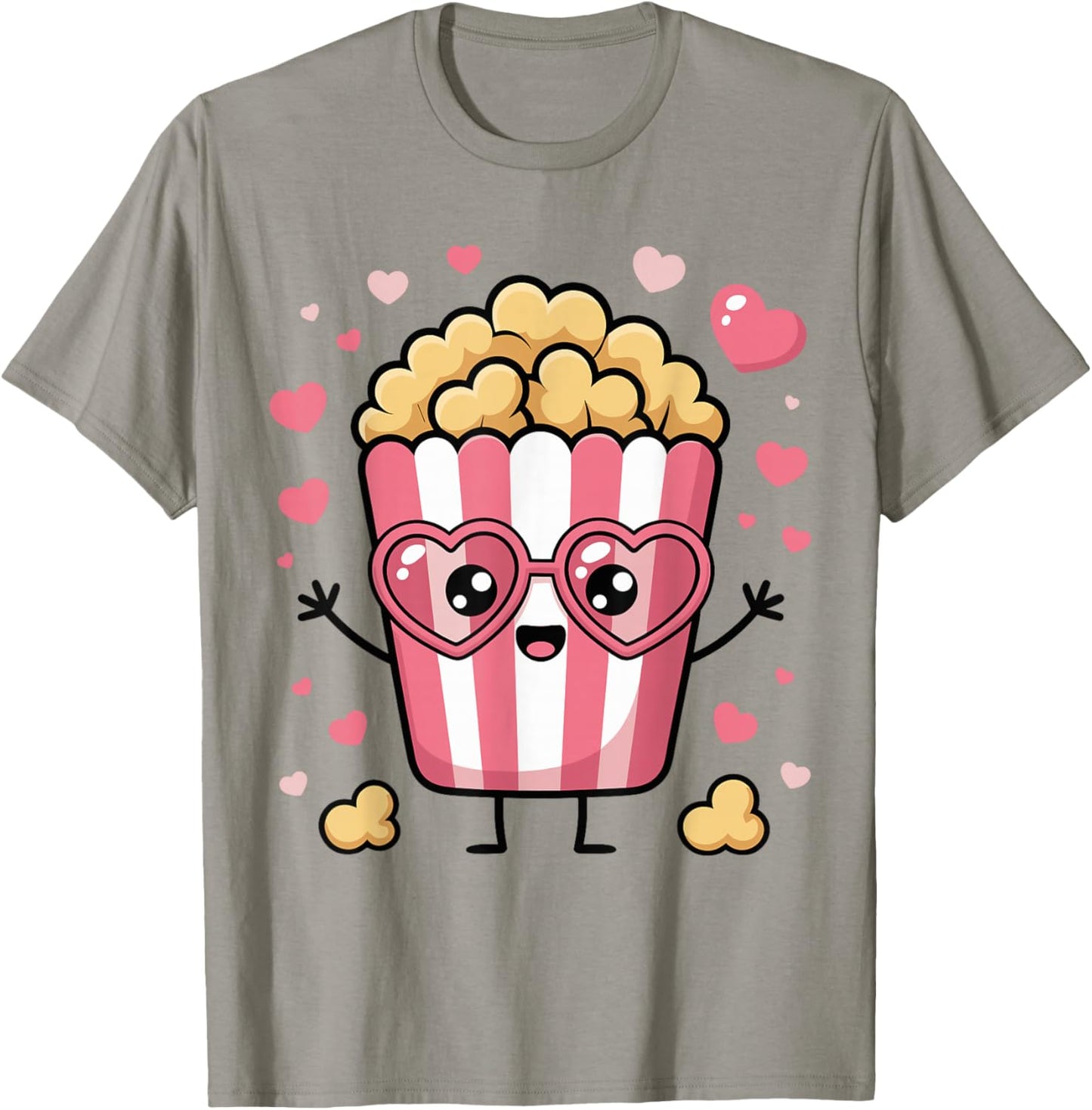 Funny Popcorn Girls Popcorn Lover T-Shirt - T-Shirt | Sand