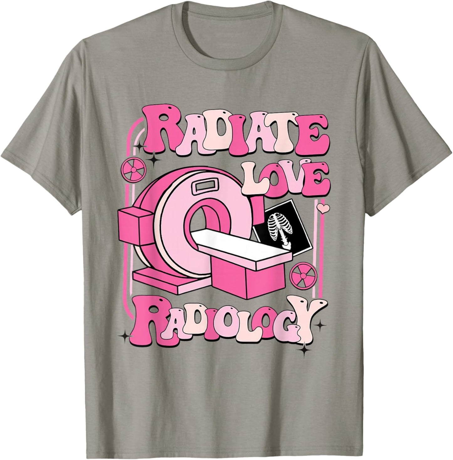 Valentine Radiology RAD Tech A Work of Heart X-ray Tech T-Shirt - T-Shirt | Sand