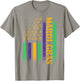 Carnival Mardi Gras USA American Flag Fleur de Lis Parade T-Shirt - T-Shirt | Sand