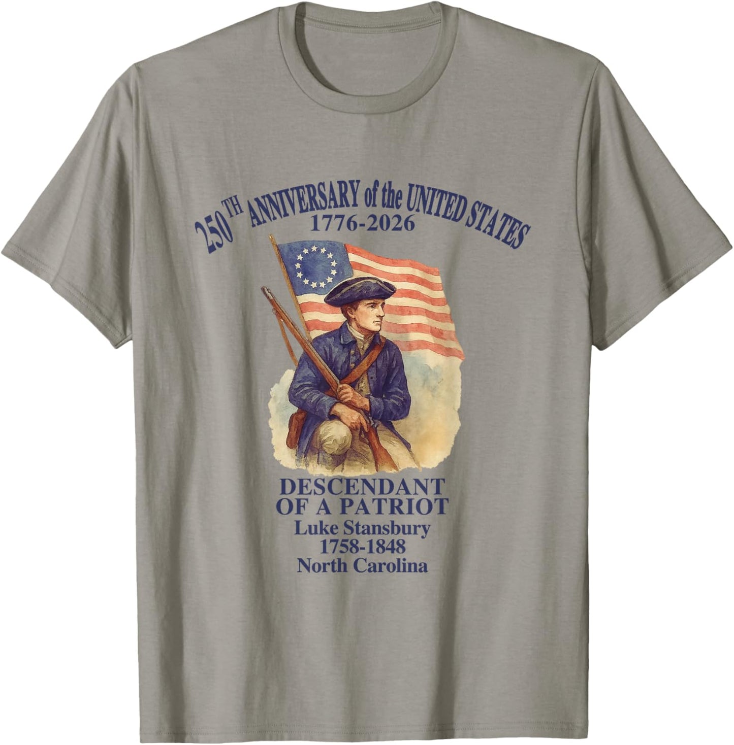 250 Years of America 1776-2026 Patriotic Semiquincentennial T-Shirt - T-Shirt | Sand