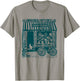 Cute Parisian Flower Shop Whimsical Art Cat France Souvenir T-Shirt - T-Shirt | Sand