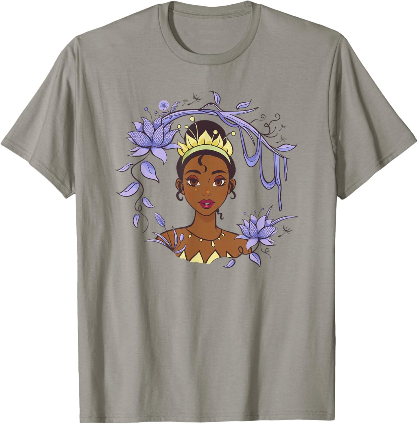 Disney The Princess and The Frog Princess Tiana Vines Wreath T-Shirt - T-Shirt | Sand