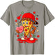 Funny Pizza Cartoon Slice Love Heart Valentine Art T-Shirt - T-Shirt | Sand