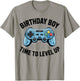Birthday Boy Time to Level Up Video Game Birthday T-Shirt - T-Shirt | Sand