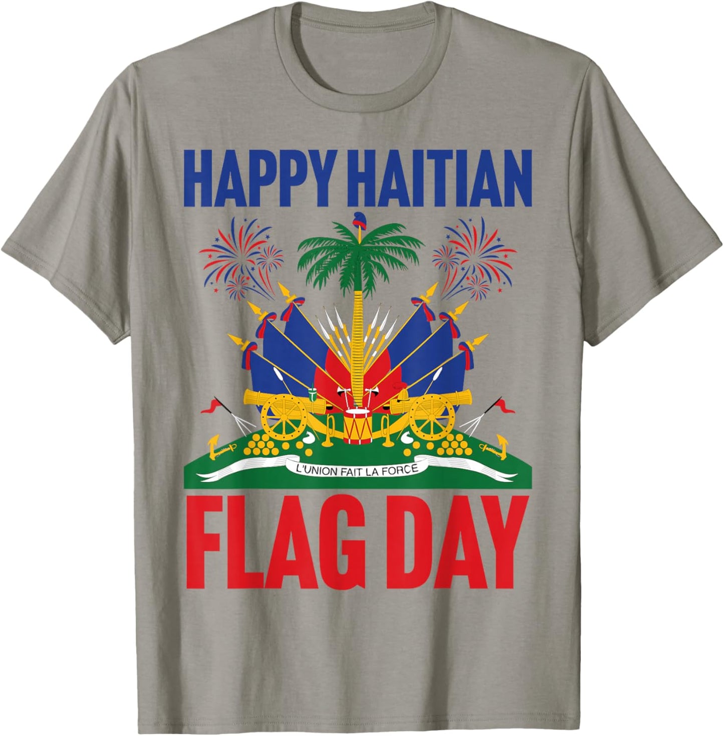 Happy Haitian Flag Day Outfit Men Women Kids Proud Haiti T-Shirt - T-Shirt | Sand