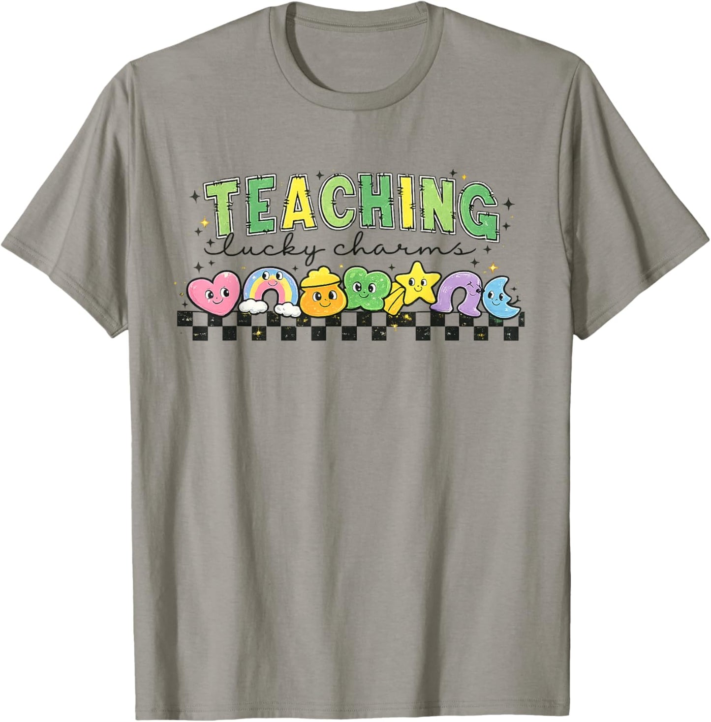 Teaching Lucky Charms Cute St Patrick’s Day Teacher Funny T-Shirt - T-Shirt | Sand