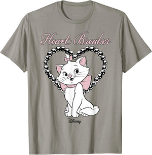 Disney The Aristocats Marie Heart Breaker Bow T-Shirt - T-Shirt | Sand