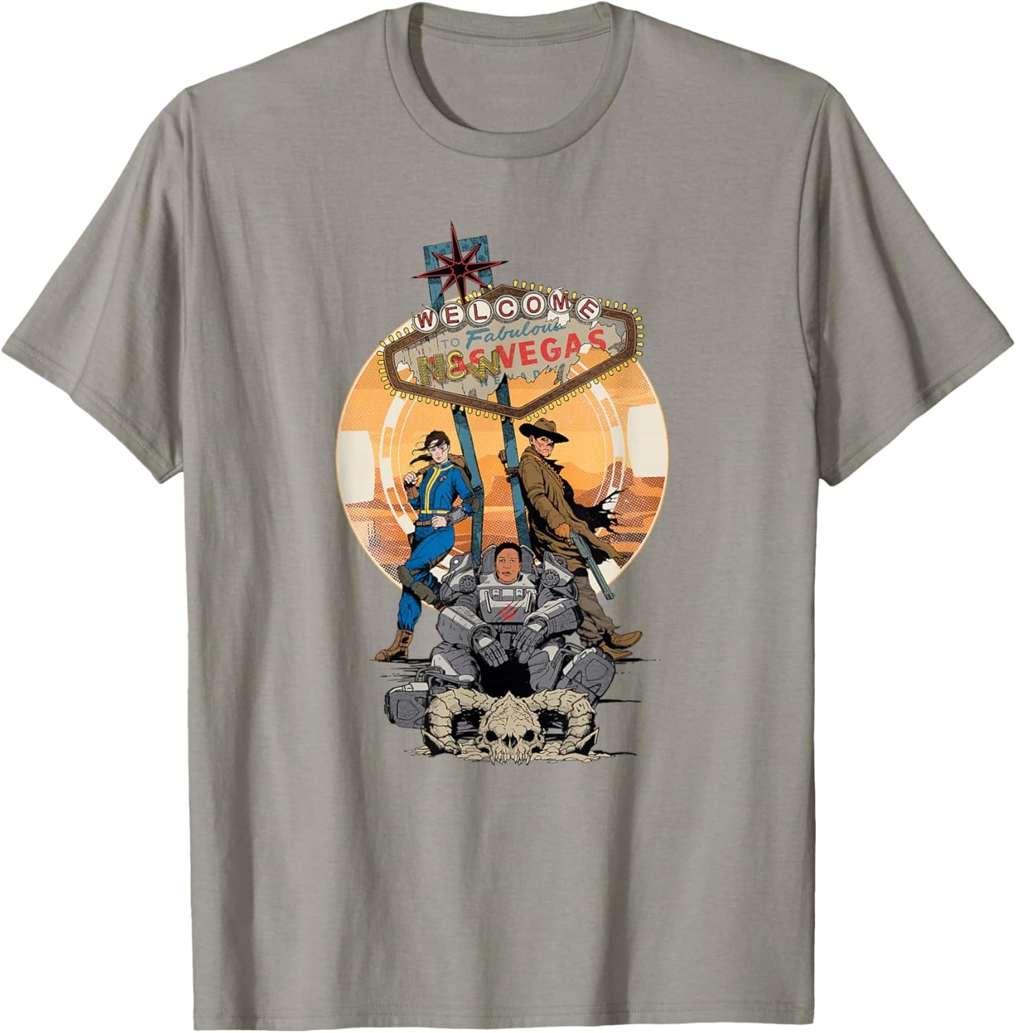 Fallout - Welcome to Fabulous New Vegas T-Shirt - T-Shirt | Sand