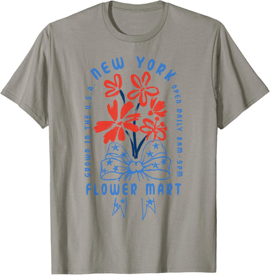 Trendy Apparel New York Flower Mart Grown in The USA T-Shirt - T-Shirt | Sand
