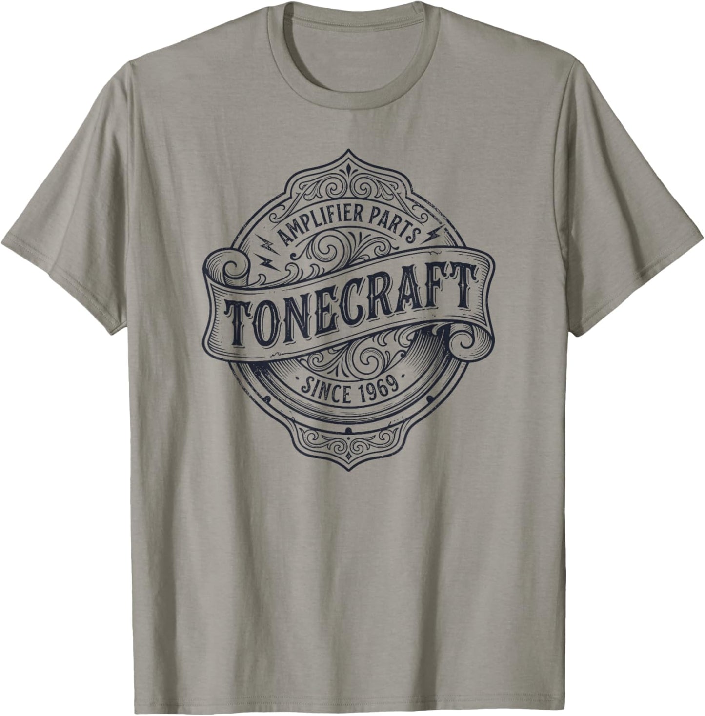 Tonecraft Amplifier Parts Vintage Audio 1969 Musician Gear T-Shirt - T-Shirt | Sand