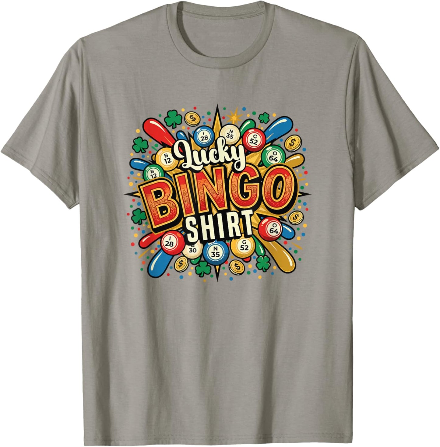 Lucky Bingo Game Player Quote This is My Lucky Bingo T-Shirt - T-Shirt | Sand