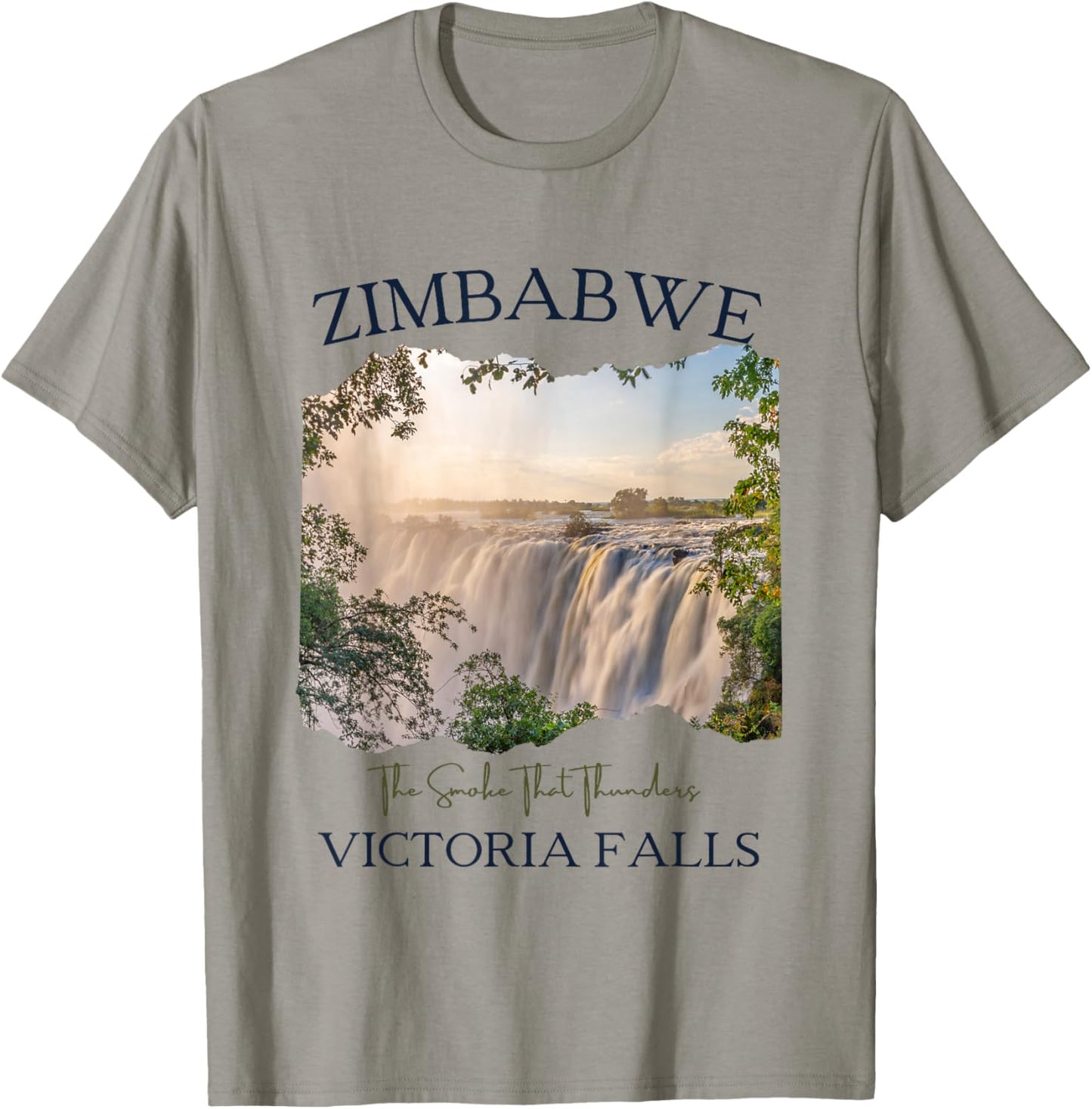 Zimbabwe Victoria Falls Tourist Souvenir African American T-Shirt - T-Shirt | Sand