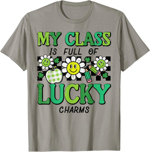 St Patricks Day Class Lucky Charm Saint Pattys Teacher Women T-Shirt - T-Shirt | Sand