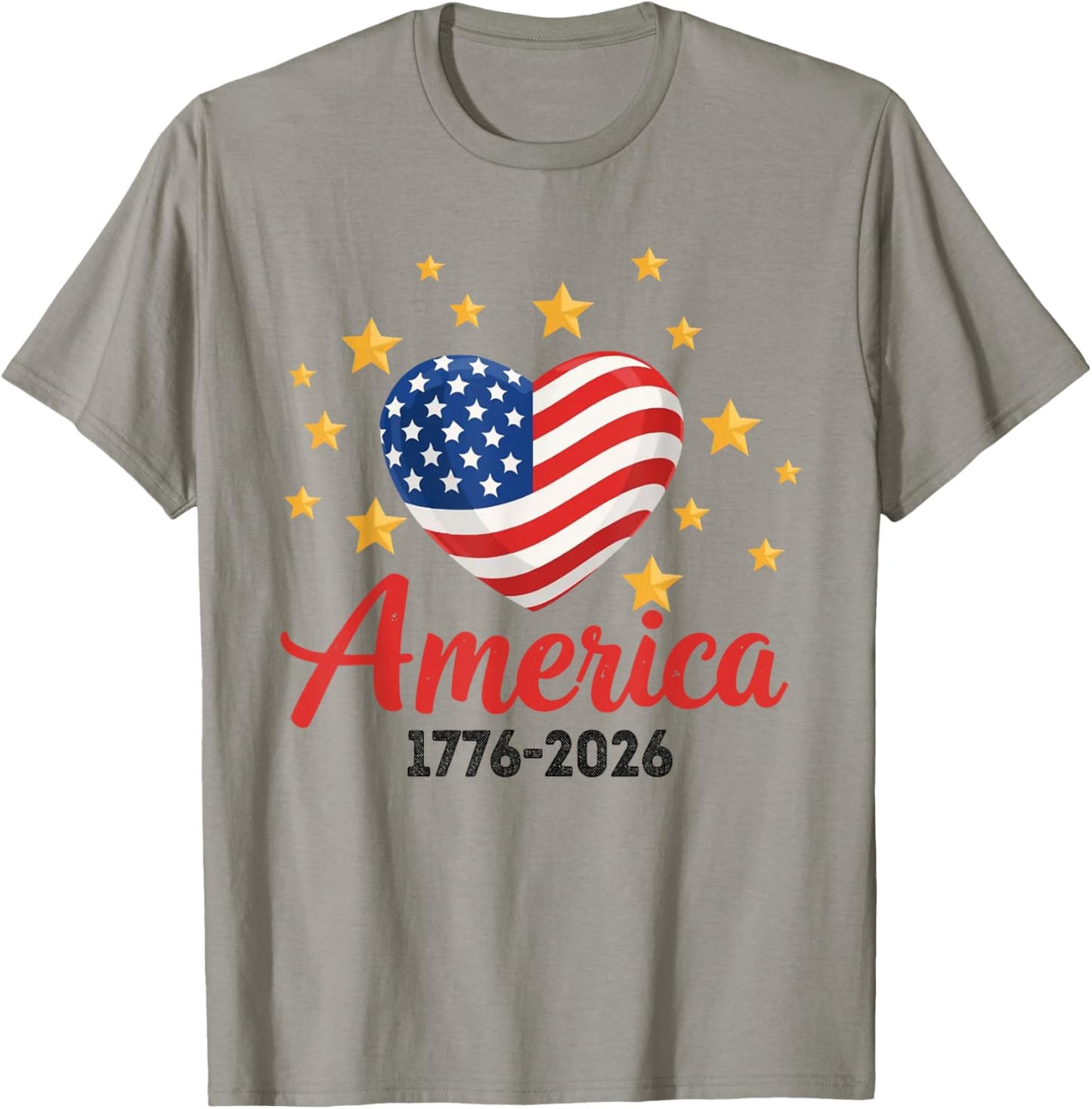 250 Years American 1776 2026 250th USA Patriotic 4th of July T-Shirt - T-Shirt | Sand