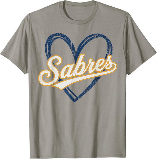 Vintage Sabres Retro Classic Gifts Women Kids T-Shirt - T-Shirt | Sand