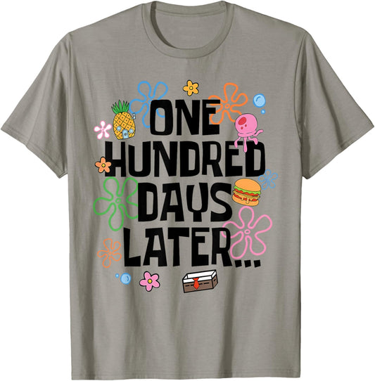 One Hundred Days Later 100 Days of School Student Teacher T-Shirt - T-Shirt | Sand