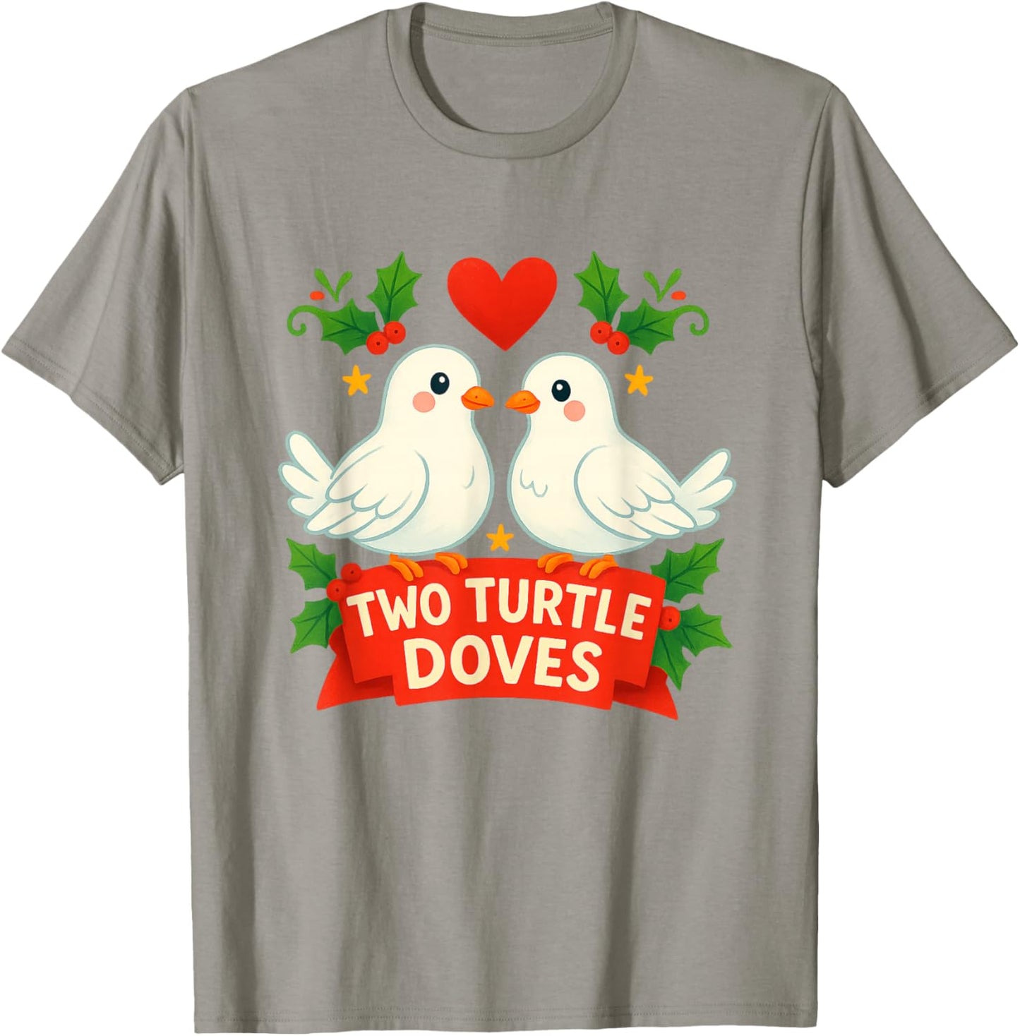 Two Turtle Doves Cute Twelve Days of Christmas Awesome T-Shirt - T-Shirt | Sand