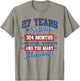 27 Year Retirement Present for 27 Years of Service T-Shirt - T-Shirt | Sand
