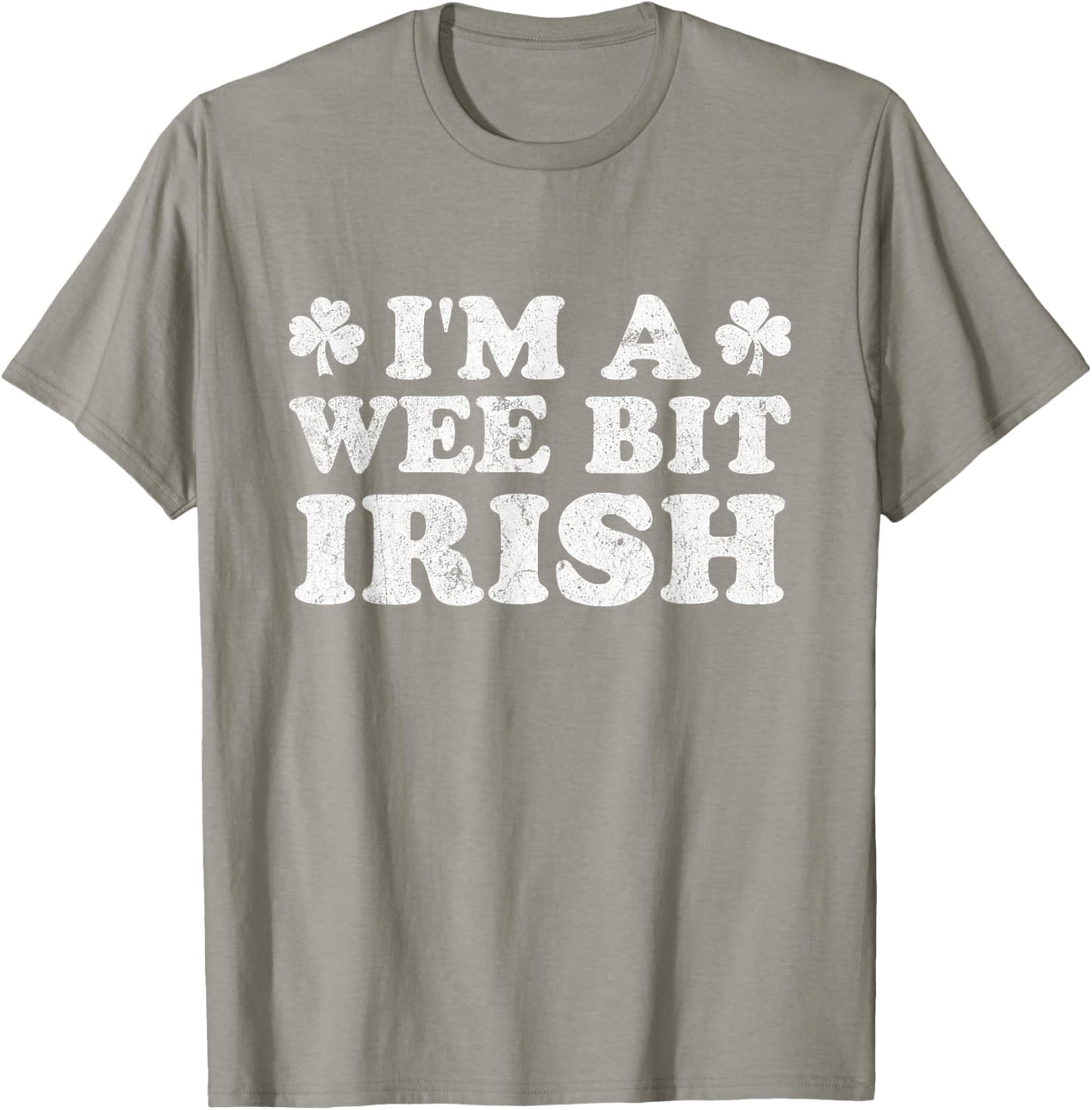 I'm A Wee Bit Irish Lucky Charm Groovy St. Patrick’s Day T-Shirt - T-Shirt | Sand