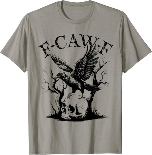 Funny Caw Shirt Black Crow Black Bird Funny Crow Halloween T-Shirt - T-Shirt | Sand