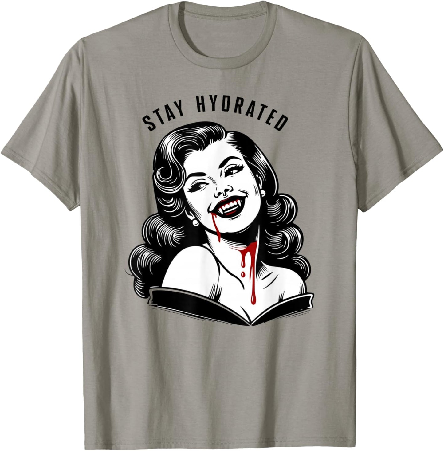 Stay Hydrated - Vampire Woman T-Shirt - T-Shirt | Sand