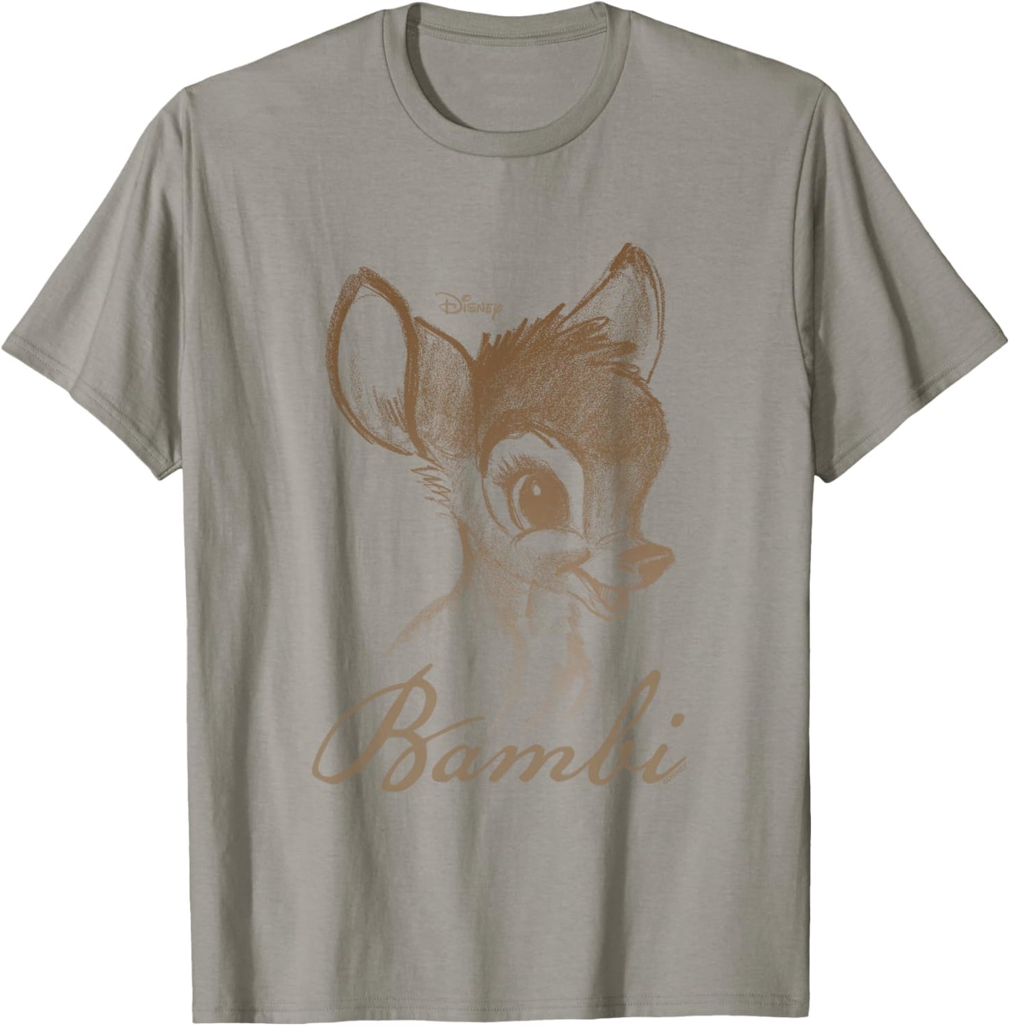 Disney Bambi Vintage Sketch Portrait T-Shirt - T-Shirt | Sand