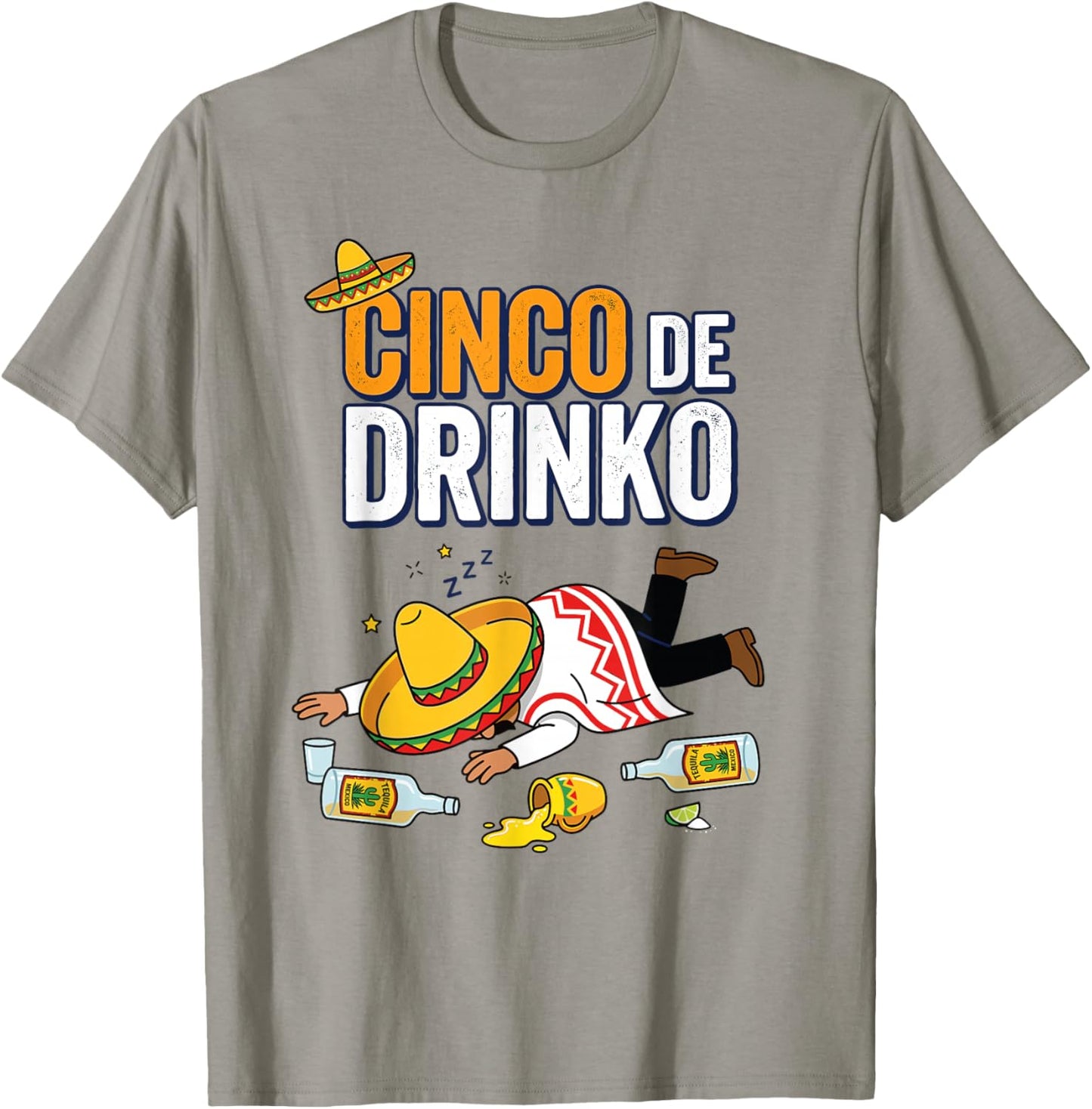 Cinco De Drinco Cinco De Mayo Tequila Drinking Team T-Shirt - T-Shirt | Sand
