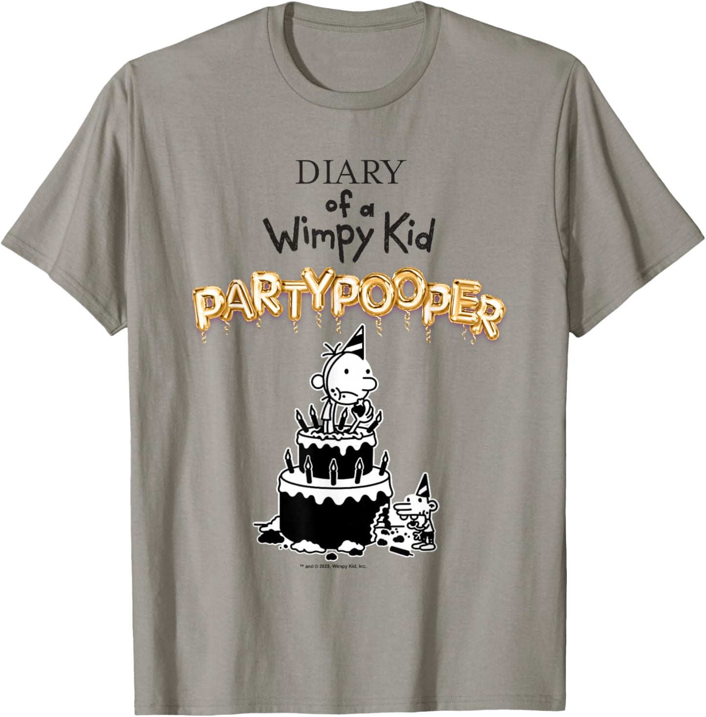 Diary of a Wimpy Kid Party Pooper Cover T-Shirt - T-Shirt | Sand