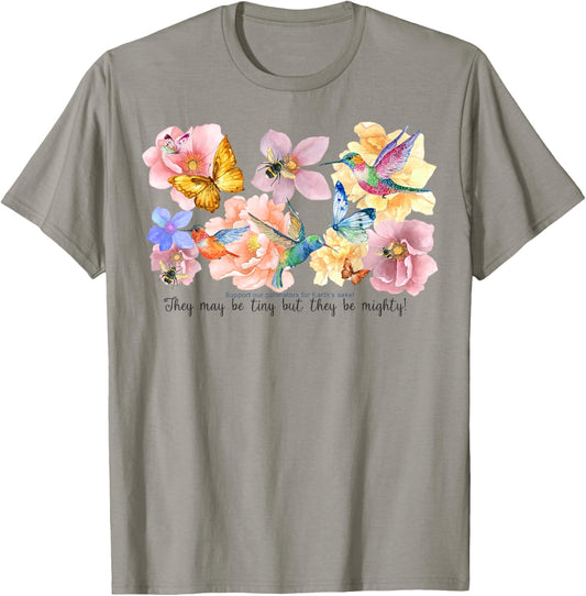 Support Our Pollinators for Earth's Sake T-Shirt - T-Shirt | Sand