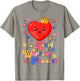 Heart Warrior Princess CHD Congenital Heart Defect Awareness T-Shirt - T-Shirt | Sand
