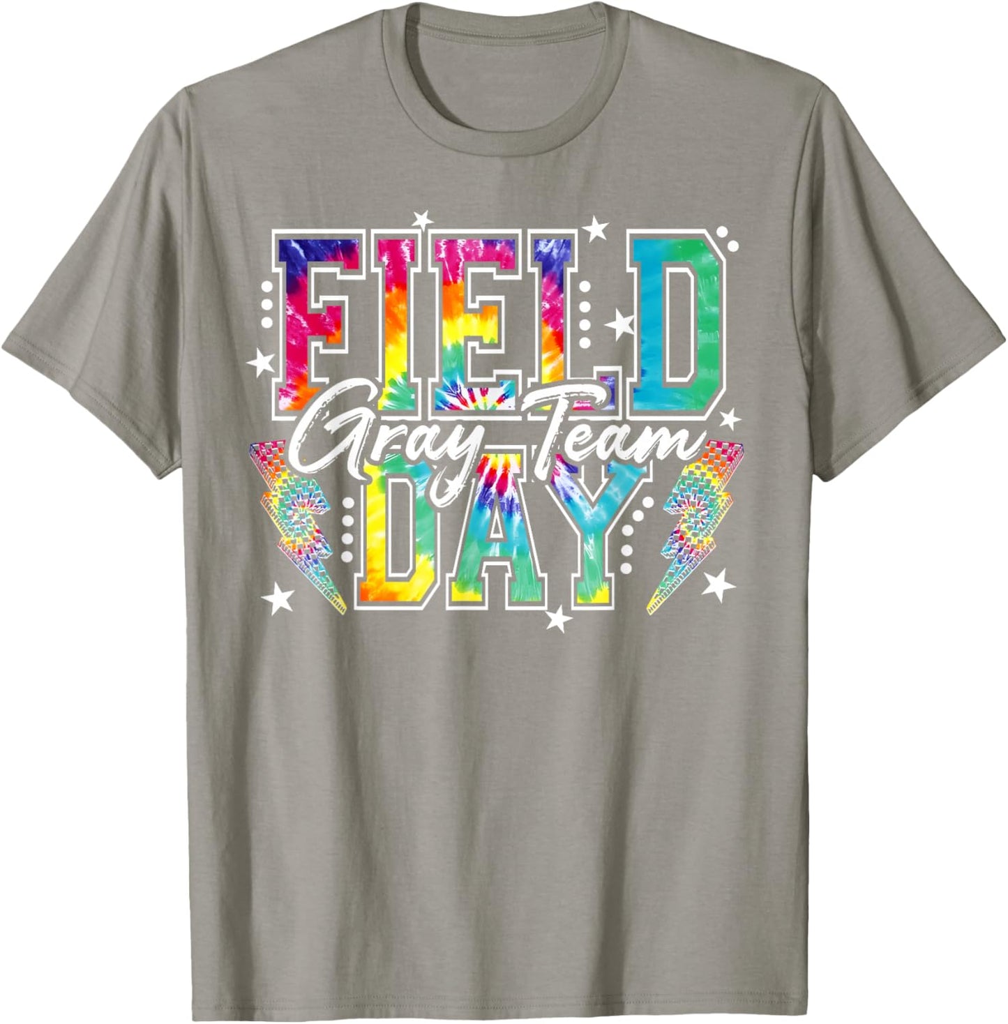 Field Day Gray Team Tie Dye School Field Trip 2026 T-Shirt - T-Shirt | Sand