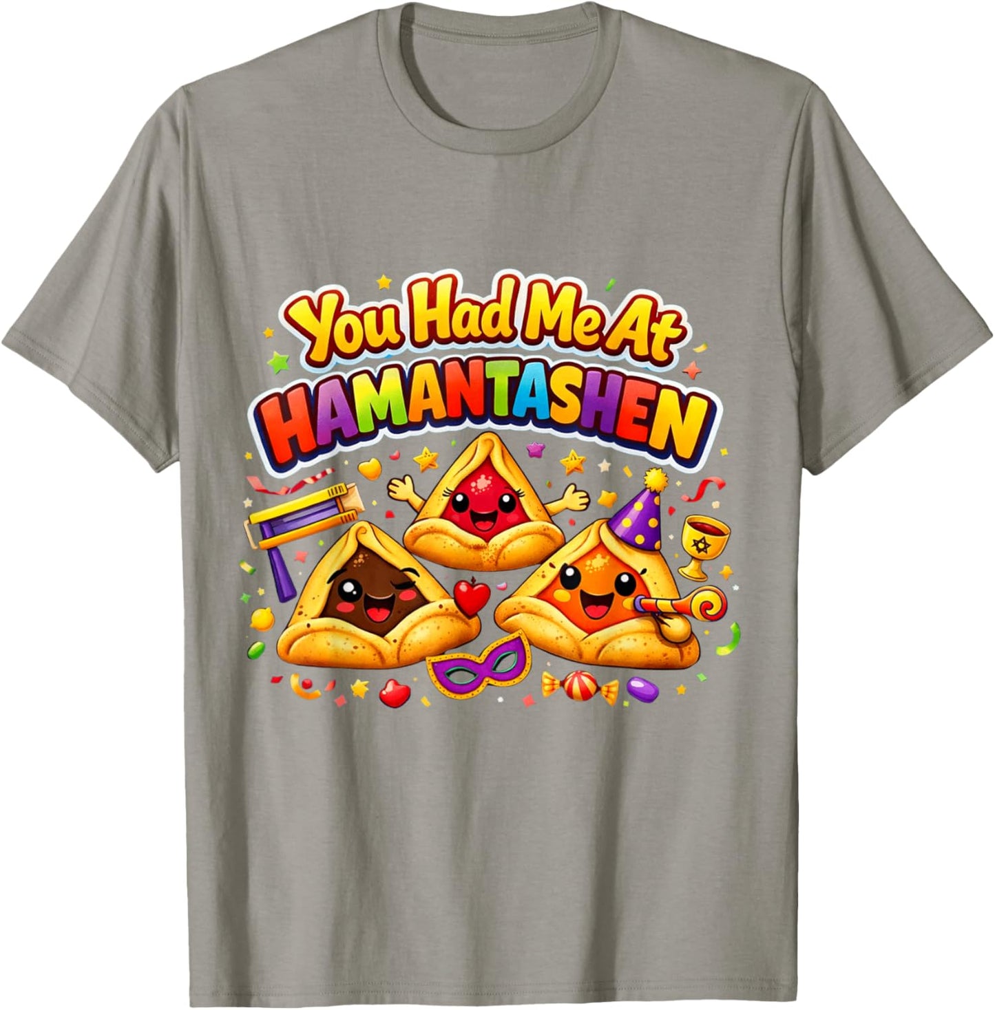 Happy Purim You Had Me at Hamantashen Queen Esther Costume T-Shirt - T-Shirt | Sand