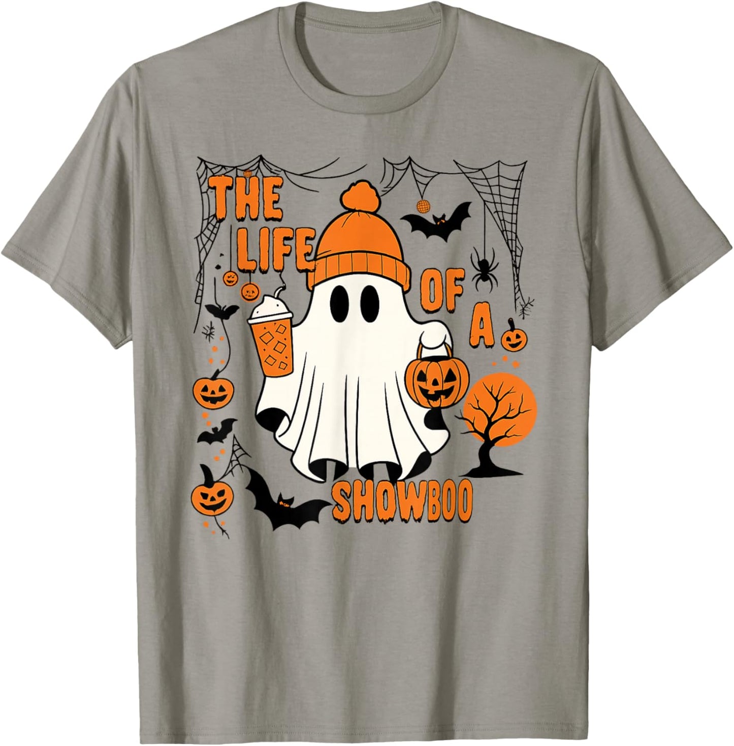The Life of a showboo Halloween Costume Bow Boo Girls T-Shirt - T-Shirt | Sand