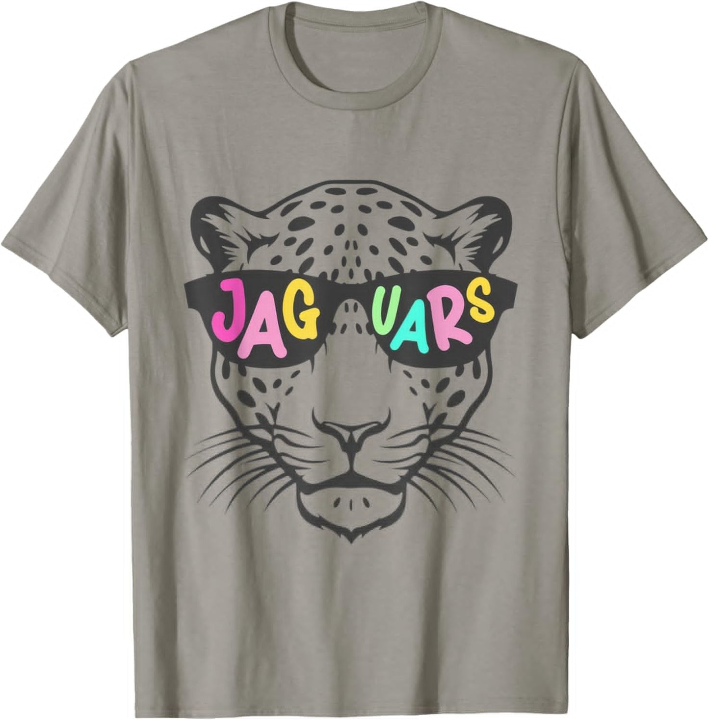 Cool Cartoon Jaguar Mascot Retro Animal T-Shirt - T-Shirt | Sand