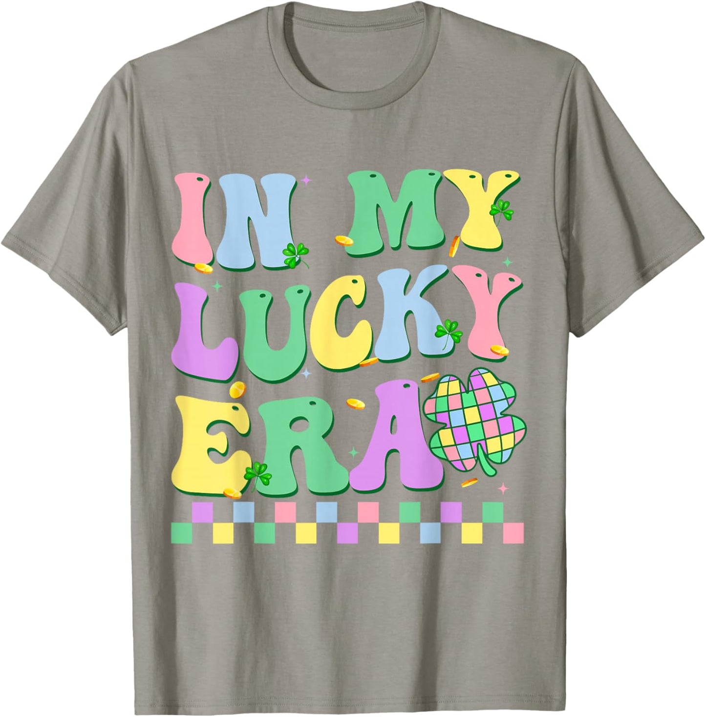 in My Lucky Era Lucky Charms St Patricks Girl Retro Women Ki T-Shirt - T-Shirt | Sand