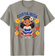 Costa Rica Costa Rican Girl Traditional Dress Flowers T-Shirt - T-Shirt | Sand