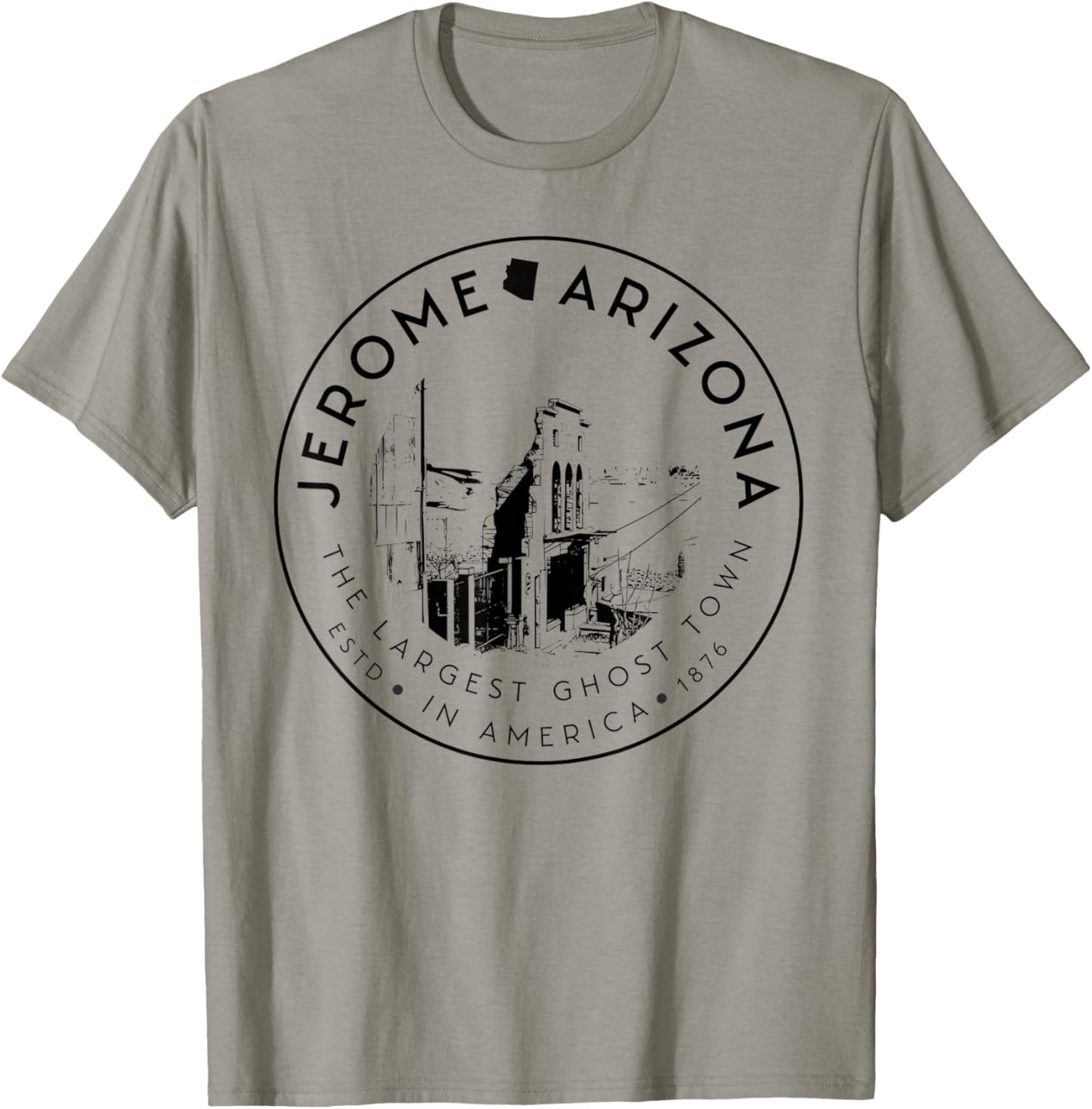Jerome Arizona Ghost Town– Largest Ghost Town in America T-Shirt - T-Shirt | Sand