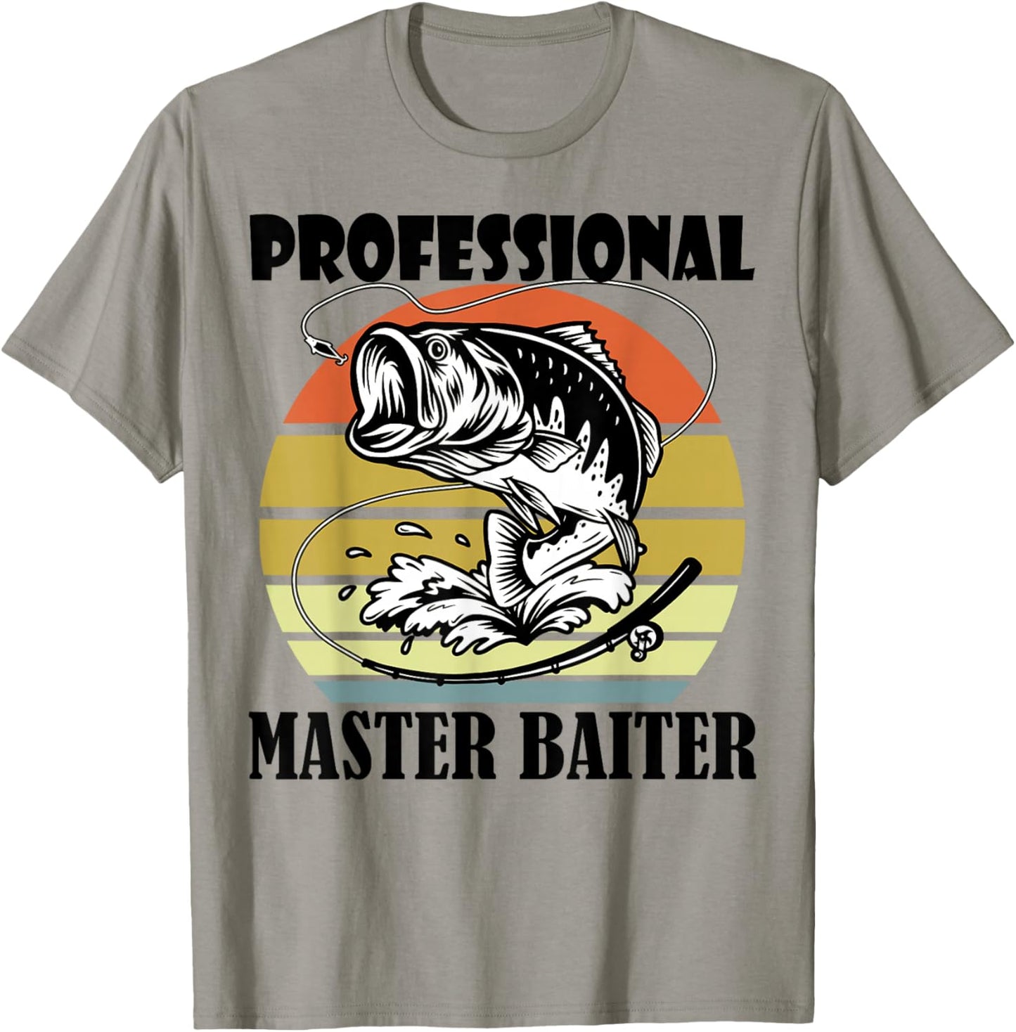 Professional Master Baiter Shirt Kid Retro Papa Fishing T-Shirt - T-Shirt | Sand