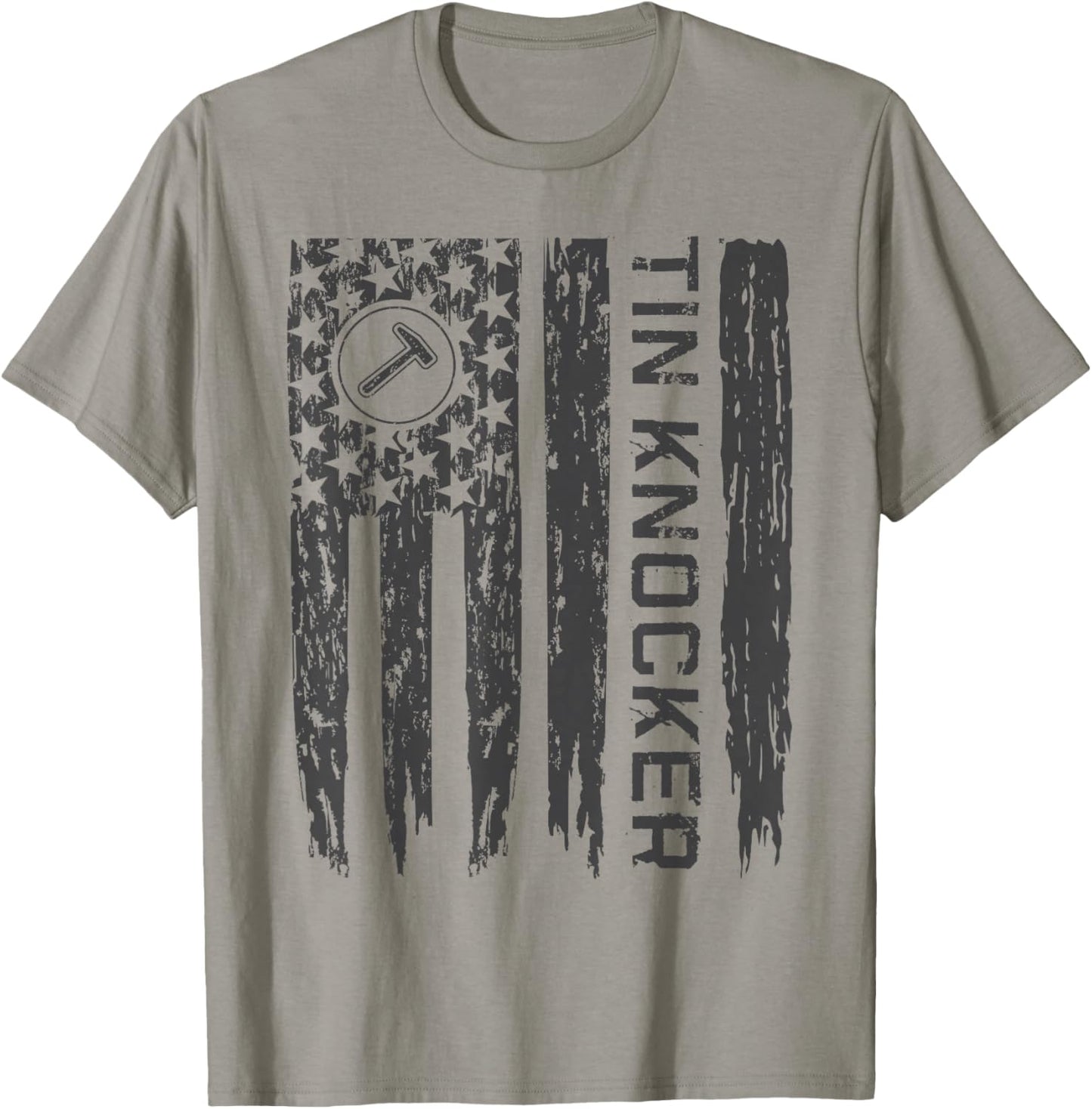 Tin Knocker Accessories Sheet Metal Workers Tin Knocker T-Shirt - T-Shirt | Sand
