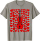 Cello with Hearts, Cellist Valentines Wedding Musician T-Shirt - T-Shirt | Sand
