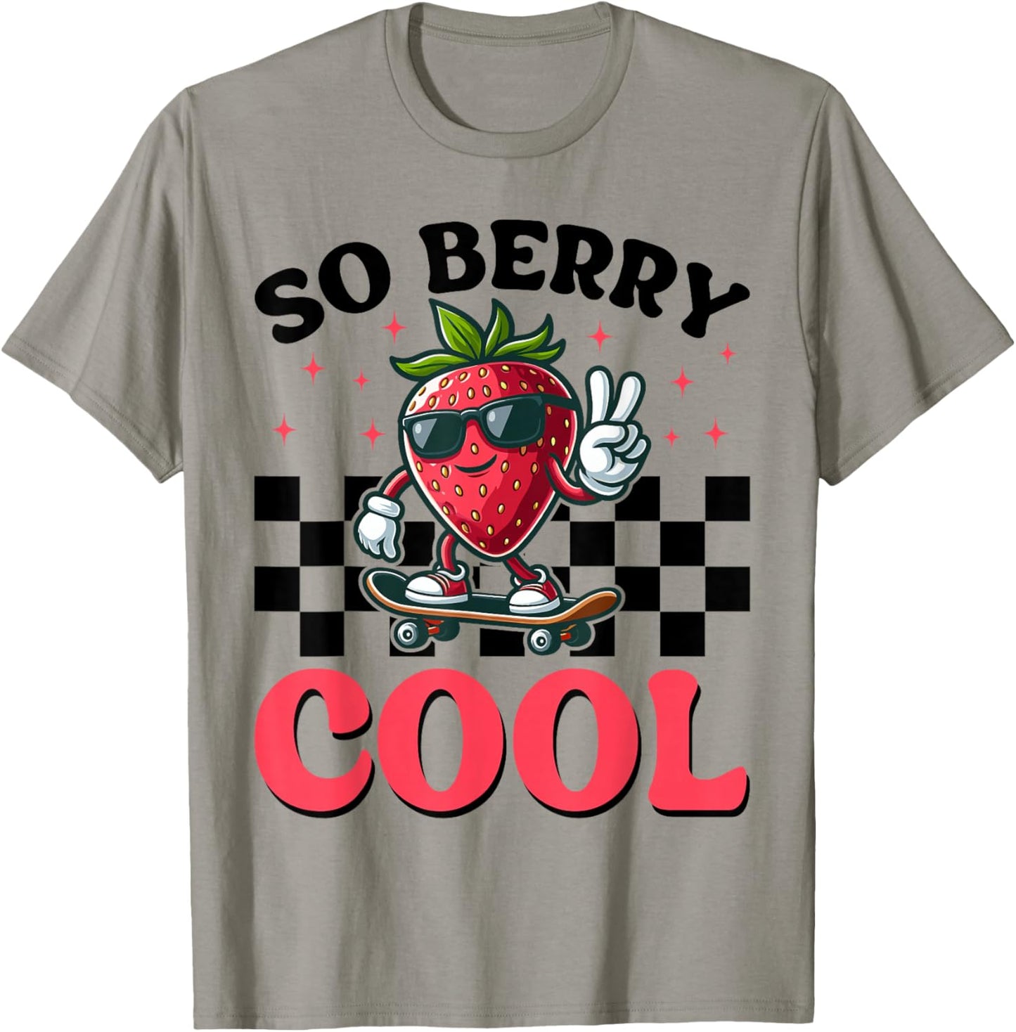 Groovy So Berry Cool Fruit Lover Strawberry Season for Boy T-Shirt - T-Shirt | Sand