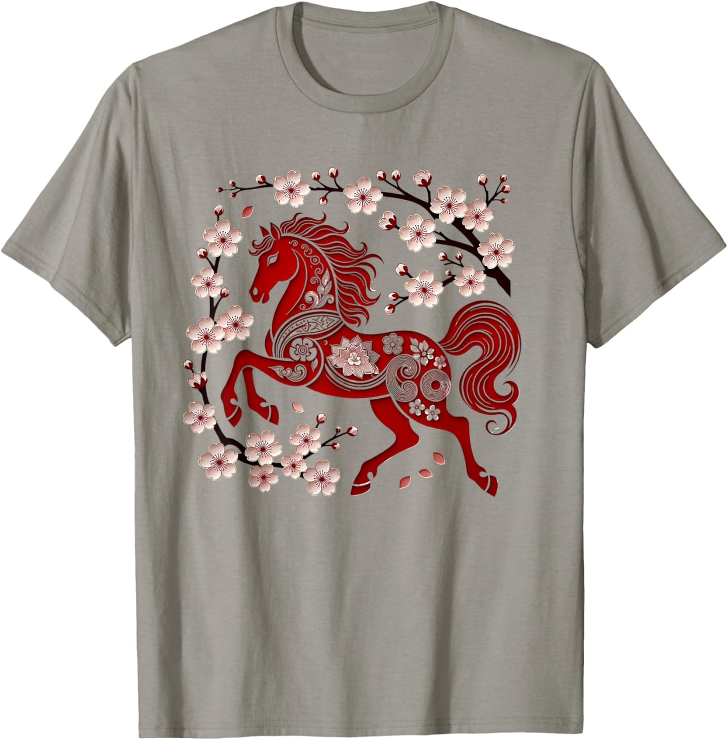 Years of The Horse Lunar Zodiac Happy Chinese New Year 2026 T-Shirt - T-Shirt | Sand